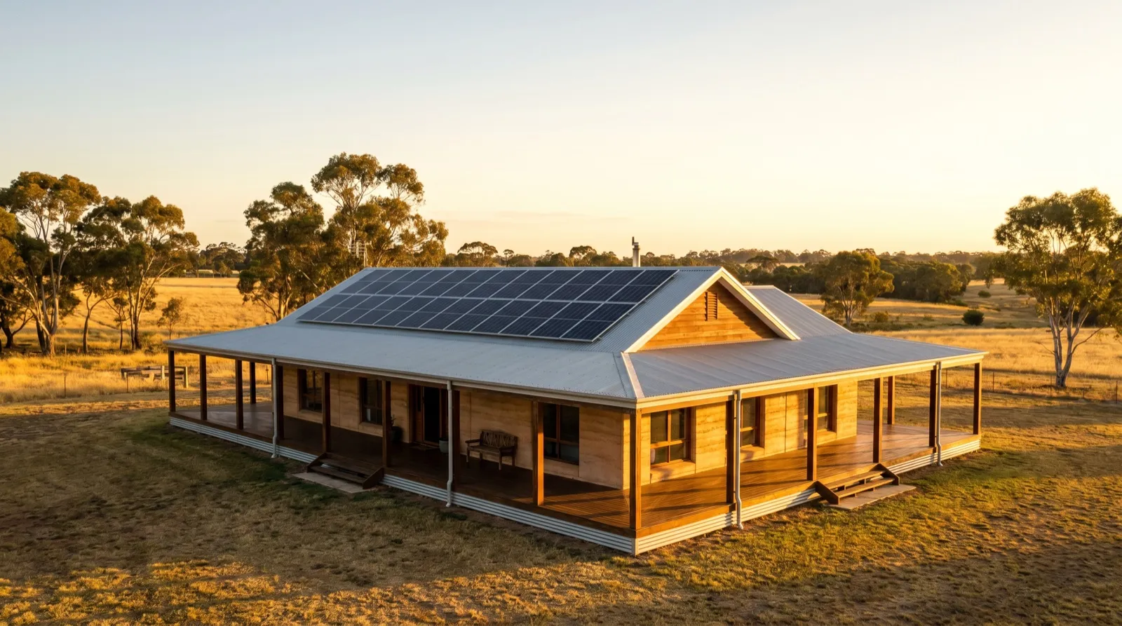 A modern South Australia home with rooftop solar and a home battery